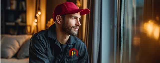 Працівник компанії Вікно PROF, який сумлінно виконує свою роботу.